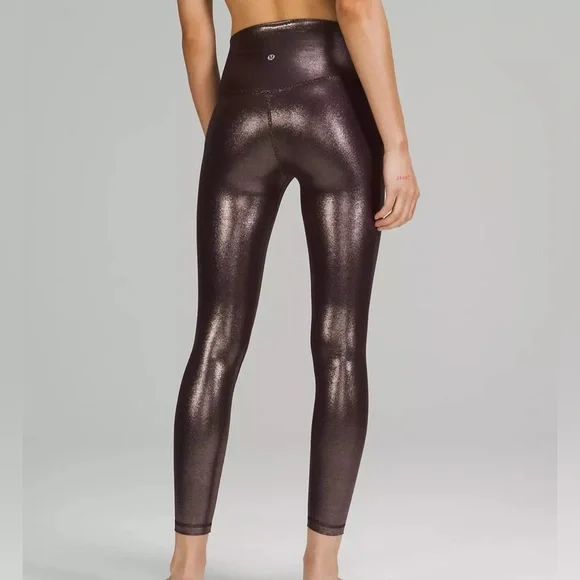 Lululemon align french press shine radiant foil legging 25” - Picture 2 of 8